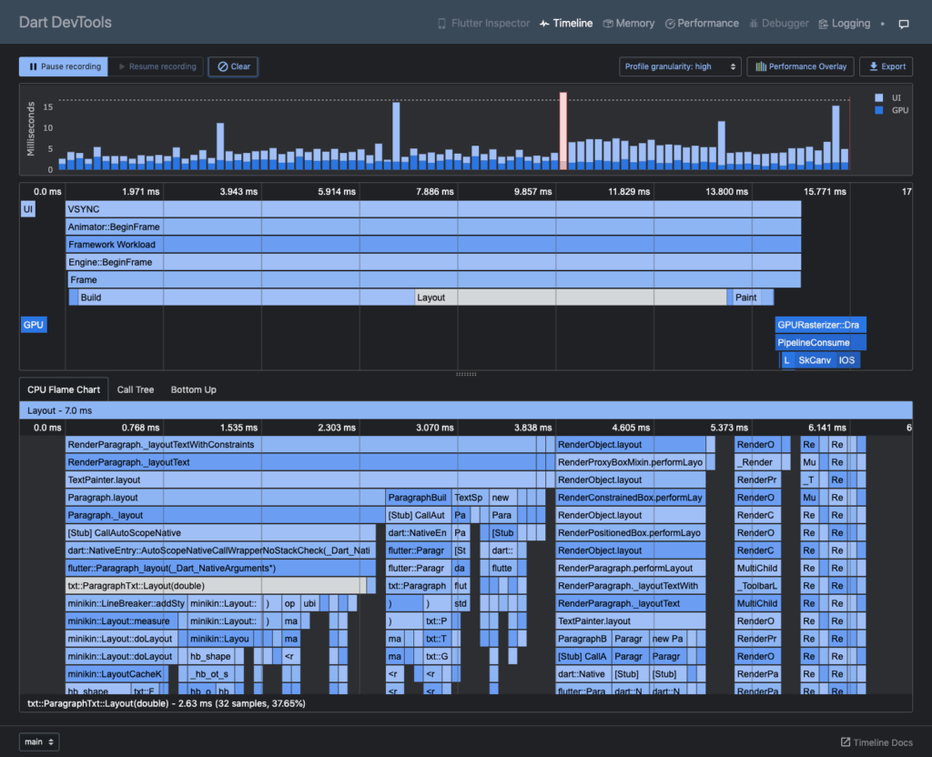 flutter 3.7 dev tools