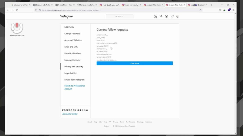 آموزش ساخت ربات اینستاگرام با پایتون-سلنیوم-Knowxis-Knowxis