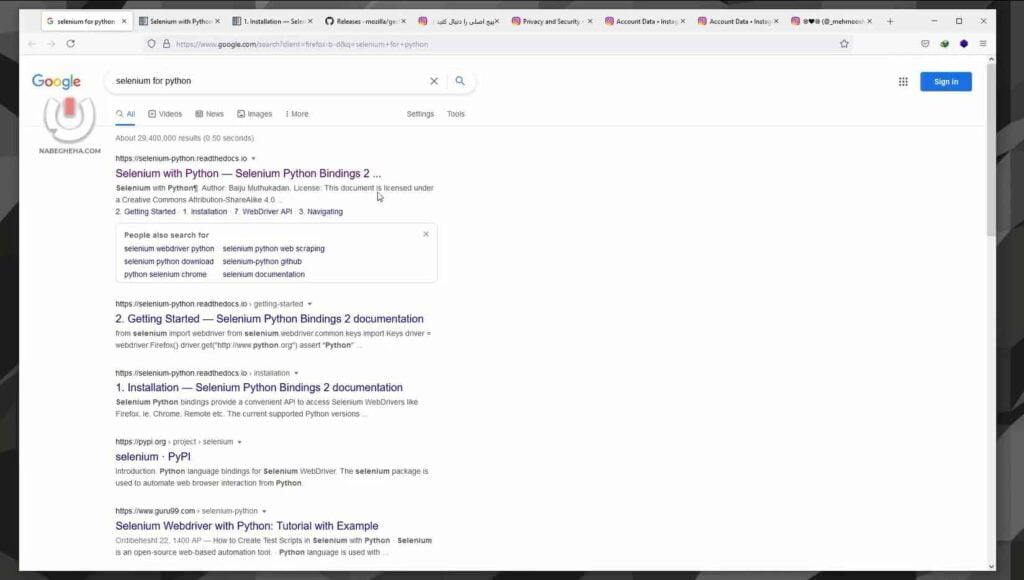 آموزش ساخت ربات اینستاگرام با پایتون-سلنیوم-Knowxis-Knowxis