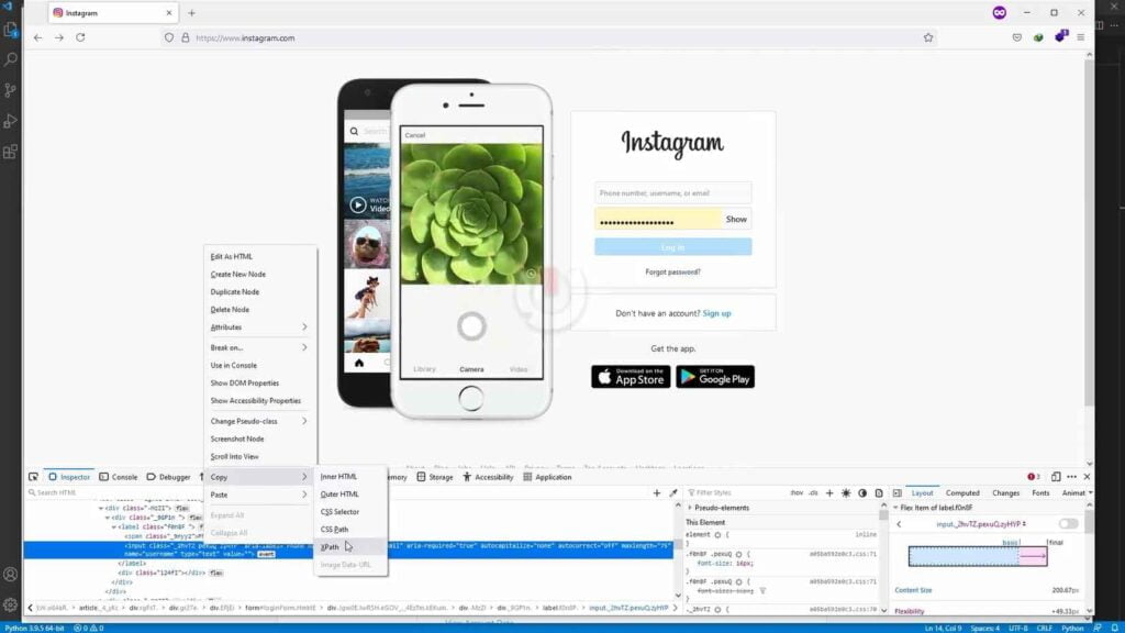 آموزش ساخت ربات اینستاگرام با پایتون-سلنیوم-Knowxis-Knowxis