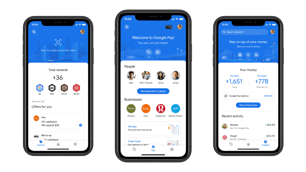 برنامه های ساخته شده با فلاتر گوگل پِی | Google Pay