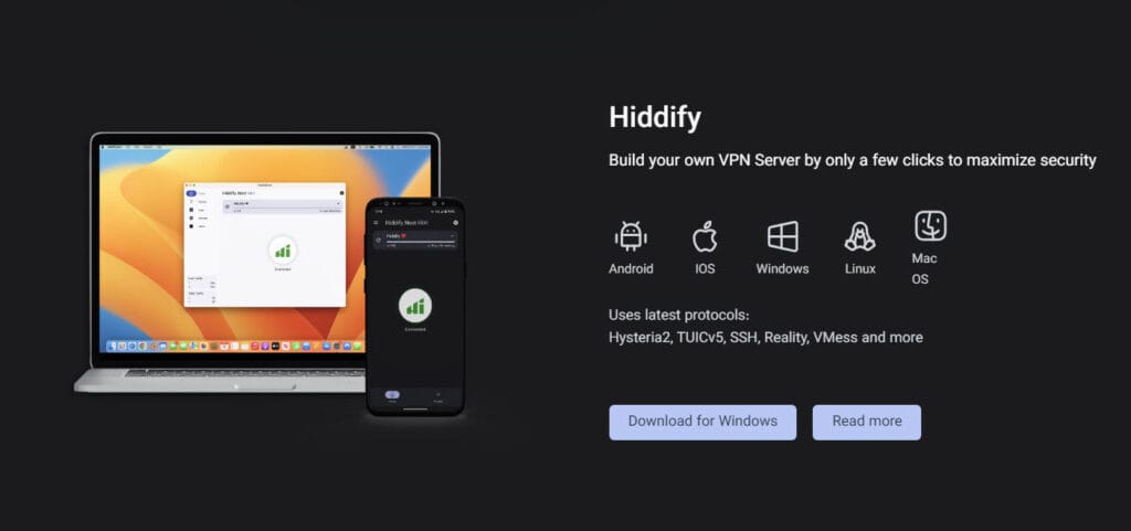 هیدیفای (Hiddify) - تحریم شکن با فلاتر، ساخت وی پی ان با فلاتر