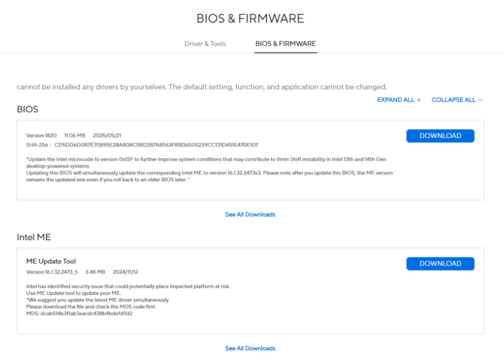 آموزش آپدیت بایوس bios