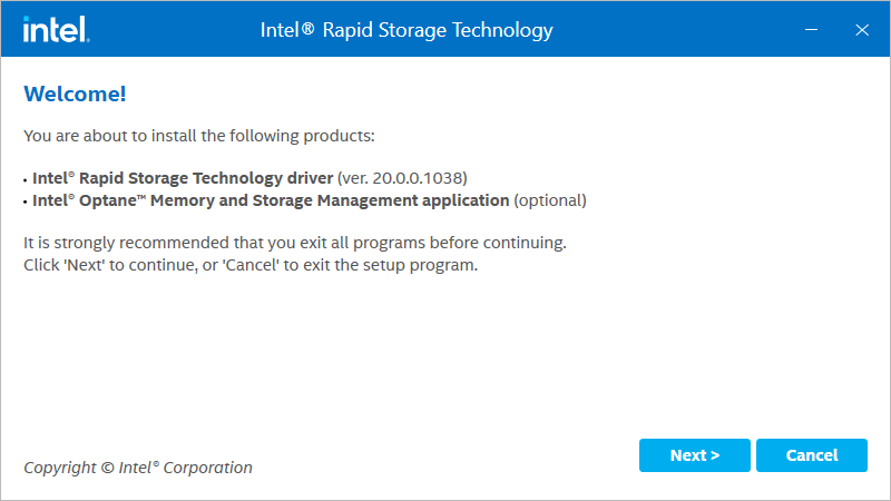 Intel® Rapid Storage Technology Driver مشکل شناسایی نشدن SSD