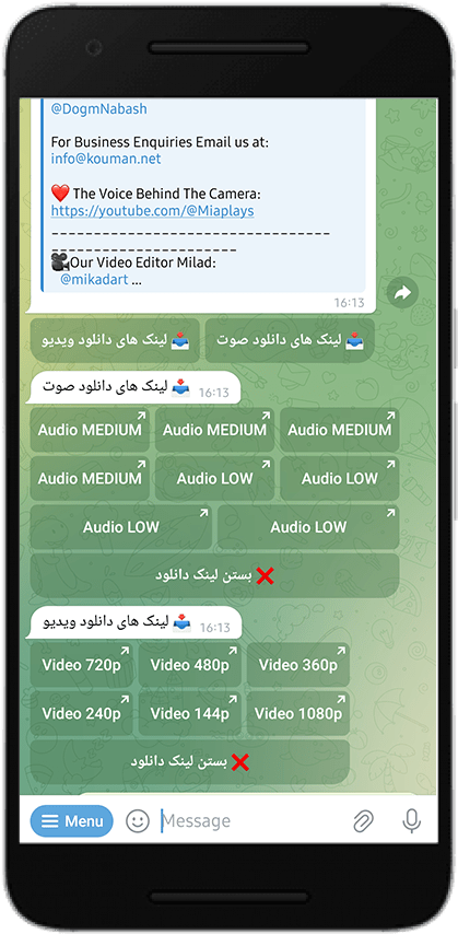 دریافت ویدیو و اطلاعات آگهی از توییتر در ربات دانلودر